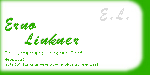 erno linkner business card
